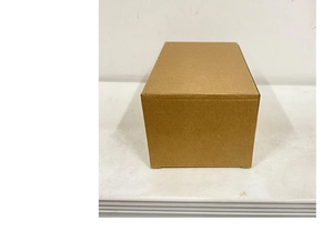 Brown corrugated cardboard shipping box for secure packaging and safe transportation