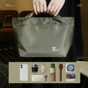 Borsa termica verde oliva ad alta capacità per il pranzo in ufficio e il tempo libero