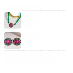 Détails sur la taille et le poids du coffret bijoux en cristal émeraude