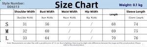 Detailed size chart for slim fit cotton T-shirt showing measurements for S, M, and L sizes