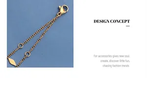 Detail of 18k gold plated stainless steel bracelet with geometric diamond charms
