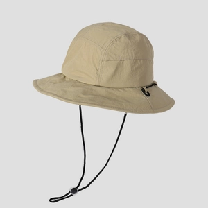 Outdoor Bucket Hat Quick Dry Nylon Sun Protection Breathable Hiking Camping Summer Adjustable Windproof Rope Foldable