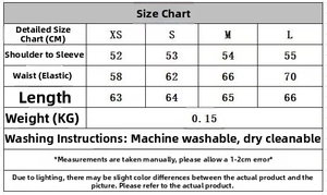 Size chart for vintage deep V-neck print top showing measurements from XS to L in CM