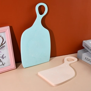 Detail of DIY heart tray silicone molds with marble texture for resin coasters