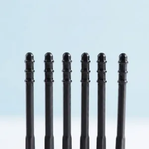 Black Japanese adhesive ear pick sticks with spiral head for efficient ear cleaning