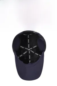 Close-up of winter baseball cap interior featuring warm fleece lining and adjustable buckle