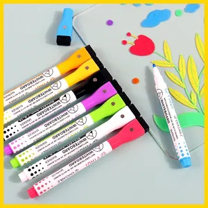 8-color liquid chalk markers set with magnetic brush caps for LED boards and whiteboards