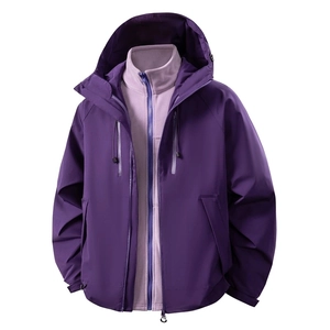 Wasserdichte 3-in-1 Funktionsjacke mit herausnehmbarem Fleecefutter für Paare