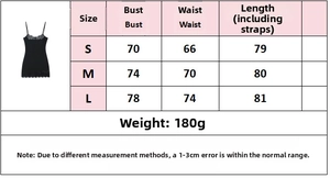 Detailed size chart for lace bodycon dress showing bust, waist, and length measurements
