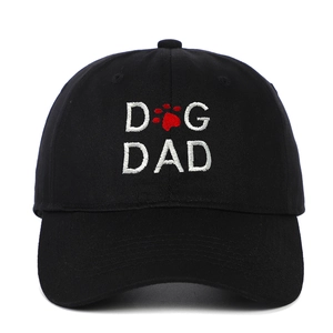 Baseball Cap Cotton Embroidered Dog Dad Paw Print Casual Sports Sun Protection Hat Adjustable Soft Top Dad Hat