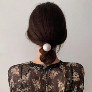 Elegante Kunstperlen Haargummis Für Damen Minimalistischer Koreanischer Stil Hochelastische Pferdeschwanzhalter Haarschmuck