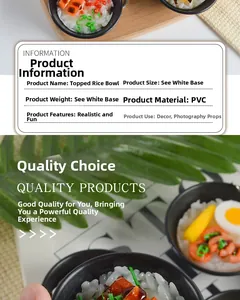 Detailed view of miniature Japanese eel rice bowl model made of PVC for photography