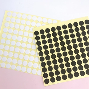 Self-adhesive foam pads in black and white for DIY phone case and anti-scratch protection