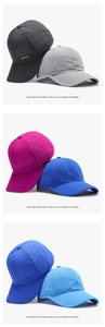 Détail de la casquette sport légère et respirante avec perforations laser et logo sport