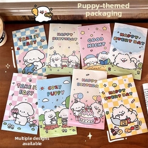 Various cute cartoon dog paper gift bags with Happy Birthday greeting patterns