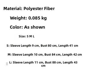 Size chart showing S to L measurements for a French style slim fit square neck top