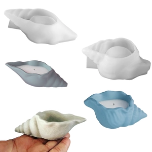 Stampo In Silicone A Forma Di Conchiglia Per Produzione Di Candele Fai Da Te Resina Arte Aromaterapia Cera Gesso Consistenza Realistica