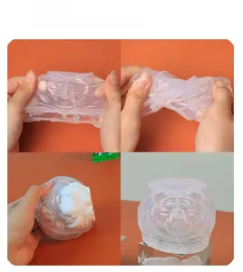 Flexible tiger silicone mold showing durable stretch and non-stick texture for DIY baking