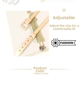 Detailed view of rose gold metal spring belt featuring horizontal texture and buckle