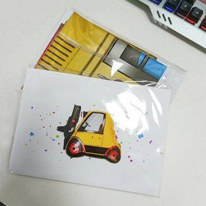 Foil forklift balloon for construction themed parties in original retail packaging