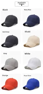 Multiple color options for quick-dry sports caps including black, navy, grey, and khaki