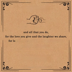 Greeting card for uncle featuring artistic typography and handmade with love message