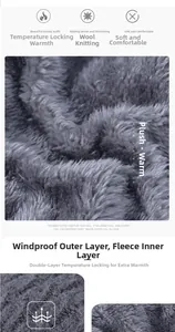 Détail du bonnet d'hiver gris montrant la doublure polaire thermique et la texture laine