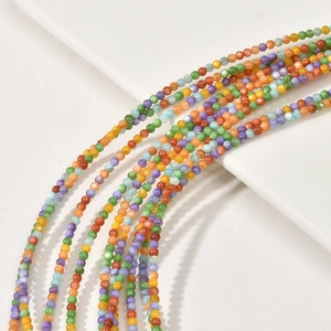Vibrant 3mm natural shell round beads for DIY handmade jewelry bracelets and necklaces