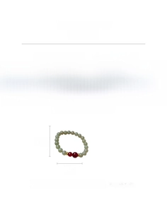 Size guide for Hetian jade bead bracelet with 1cm beads and 18cm inner circumference