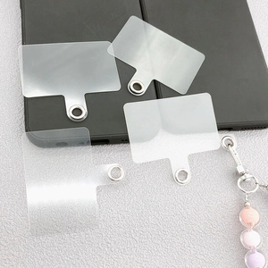 Patch De Longe De Téléphone Universel PVC Transparent TPU Avec Anneau Métallique Connecteur De Sangle De Cou Durable