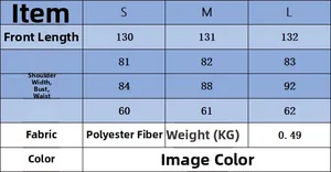 Size chart showing length and bust measurements for a belted knitted midi dress
