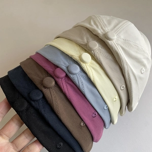 Multi-color baseball caps in cotton twill, featuring eight vibrant shades for women