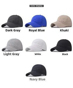 Breathable outdoor sun cap color display in seven options with laser-cut side vents