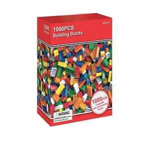 1000 pieces colorful DIY building blocks set for children over 6 years old in 3D box