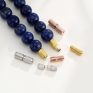 925 silver screw clasps for jewelry making in gold, silver and rose gold finishes