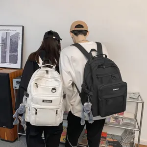 Zaino per studenti stile giapponese di grande capacità nei colori bianco e nero
