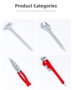 Creative hardware tool ballpoint pens featuring hammer, wrench, and pliers designs