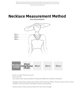 Size guide for stainless steel bracelets showing different chain lengths and measurement tips