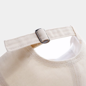 Adjustable cotton twill baseball cap with palm graffiti and metal buckle strap closure