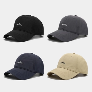 Cappello Da Baseball Asciugatura Rapida Ricamo Montagna Protezione Solare Regolabile Cappello Sportivo Minimalista