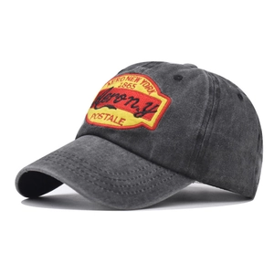 Berretto da Baseball in Cotone Lavato Vintage per Uomo Donna Ricamato Distressed Retrò Regolabile Cappello da Sole Outdoor Moda Sport Accessori
