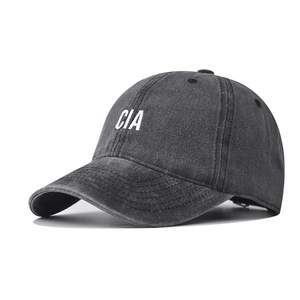 Casquette De Baseball En Coton Délavé Rétro Broderie CIA Usée Réglable Chapeau De Sport De Plein Air Hommes Femmes