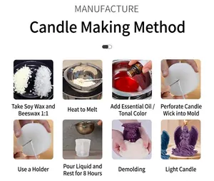 Guida passo dopo passo per creare candele fai-da-te con stampi in silicone e cera di soia