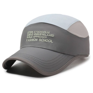 Breathable quick-dry baseball cap with mesh side panels and Stockholm embroidery