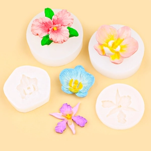 Orchid Flower Silicone Mold Butterfly Orchid Design For DIY Fondant Chocolate Soap Resin Plaster Aromatherapy Ornaments