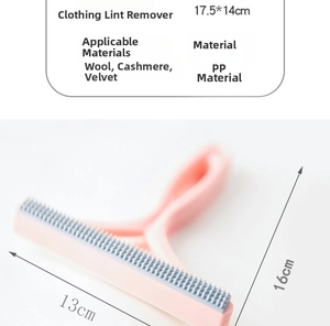 Pink manual lint remover with PP material specifications for wool and cashmere coats