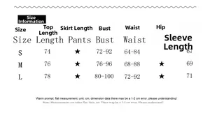 Detailed size guide table for women V-neck pleated bodysuit in cm with length and bust info