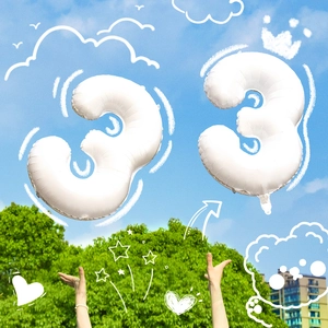 Number Balloons Aluminum Foil Large Mylar Automatic Sealing Reusable Metallic For Birthday Anniversary Party Decor