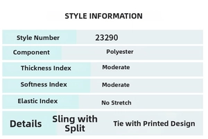Detailed size and material chart for floral midi dress with 100% polyester fabric info