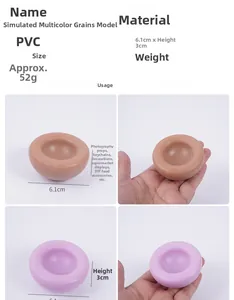 Détail du modèle alimentaire PVC wowo head avec dimensions de 6,1 cm de diamètre